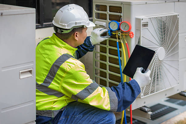 Professional Air Conditioning Repair technician working in Lawrence, IN